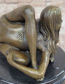 Contortionist Girl Athlete Yoga Bronze Sculpture 6"x 7"
