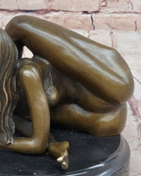 Contortionist Girl Athlete Yoga Bronze Sculpture 6"x 7"