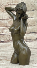 Hot Cast Bronze Sexy Nude Female Figure - Art Sculpture by Mario Nick