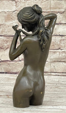 Hot Cast Bronze Sexy Nude Female Figure - Art Sculpture by Mario Nick