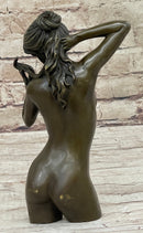 Hot Cast Bronze Sexy Nude Female Figure - Art Sculpture by Mario Nick