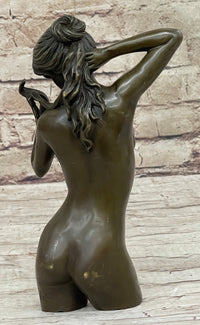 Hot Cast Bronze Sexy Nude Female Figure - Art Sculpture by Mario Nick