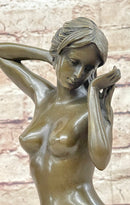 Hot Cast Bronze Sexy Nude Female Figure - Art Sculpture by Mario Nick