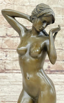 Hot Cast Bronze Sexy Nude Female Figure - Art Sculpture by Mario Nick