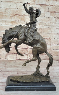 Bronco Buster Hot Cast Bronze Sculpture by Remington