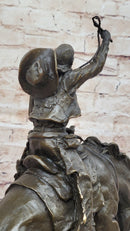 Bronco Buster Hot Cast Bronze Sculpture by Remington