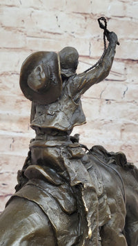 Bronco Buster Hot Cast Bronze Sculpture by Remington