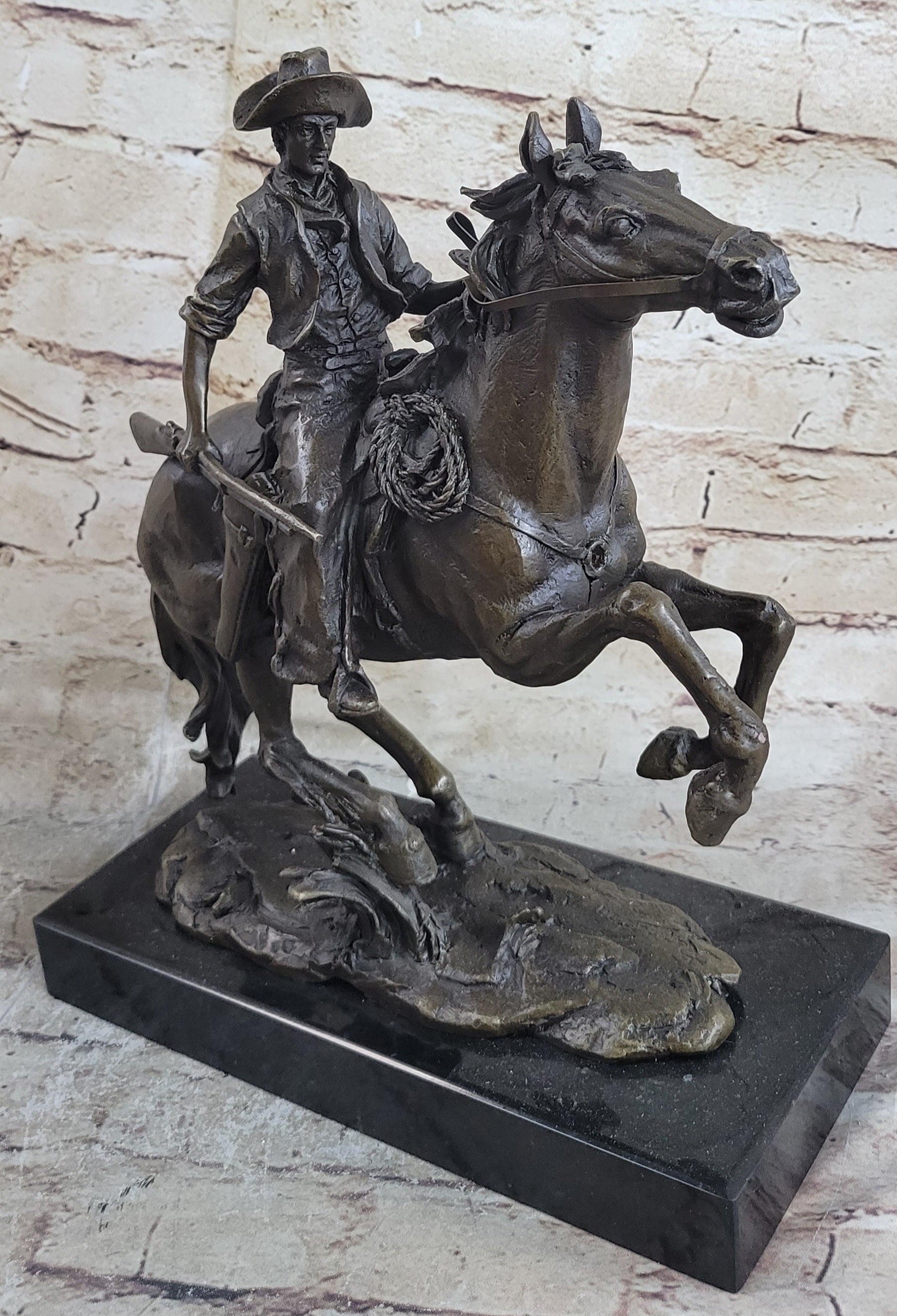 Arizona Cowboy Bronze by Frederic Remington