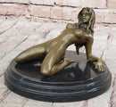 Erotic Sensual Nude Female Woman Mavchi Bronze Marble Statue Sculpture Sexy Art 6" x 8"