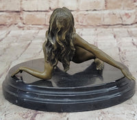 Erotic Sensual Nude Female Woman Mavchi Bronze Marble Statue Sculpture Sexy Art 6" x 8"