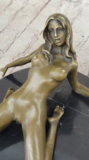 Erotic Sensual Nude Female Woman Mavchi Bronze Marble Statue Sculpture Sexy Art 6" x 8"