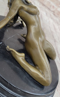 Erotic Sensual Nude Female Woman Mavchi Bronze Marble Statue Sculpture Sexy Art 6" x 8"