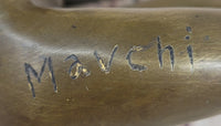 Erotic Bronze Sculpture Nude Female Looking Back by Mavchi