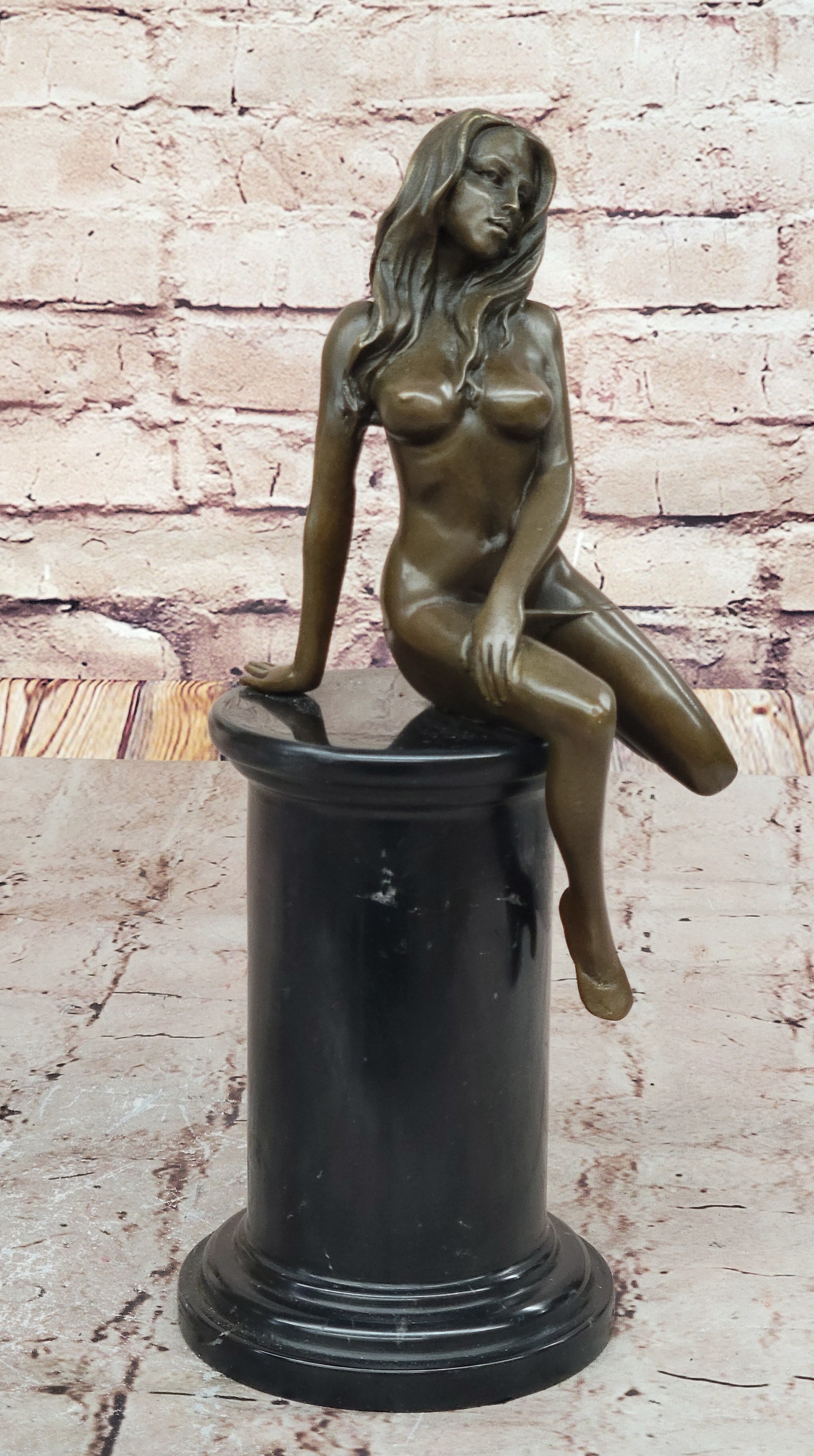 Bronze sculpture Sensual Female Erotica Woman Girl by Mavchi