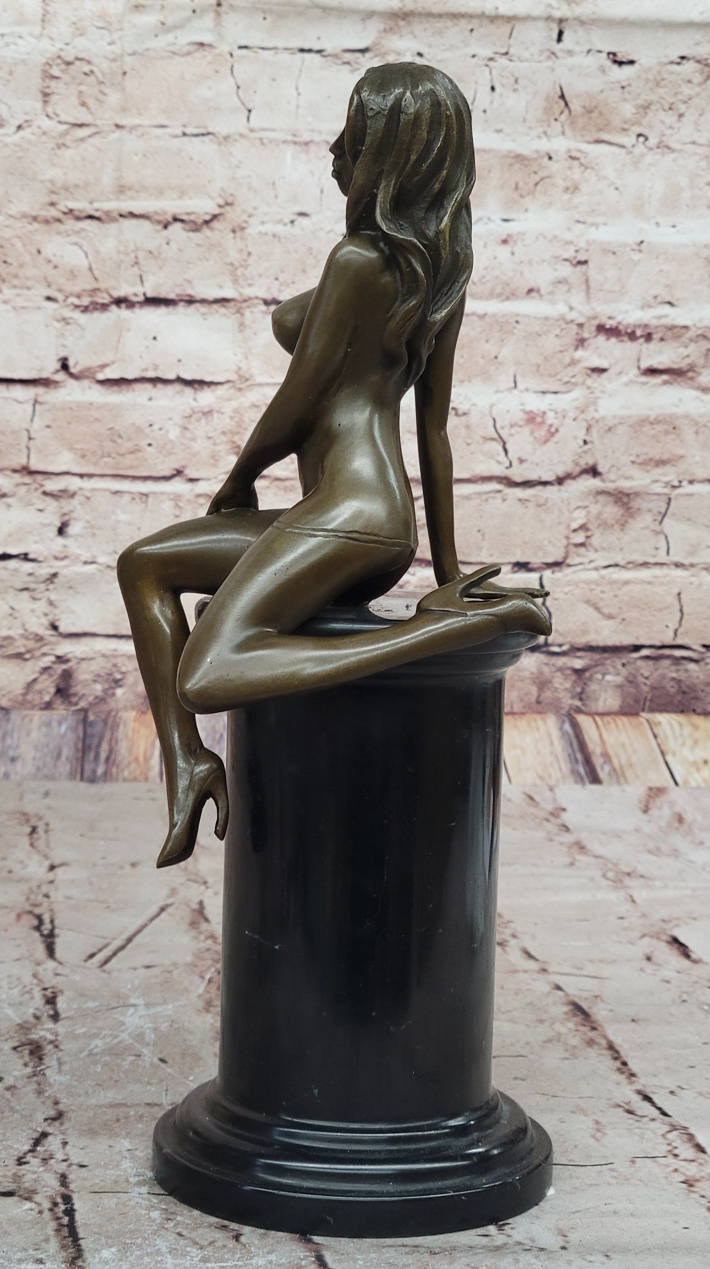 Bronze sculpture Sensual Female Erotica Woman Girl by Mavchi
