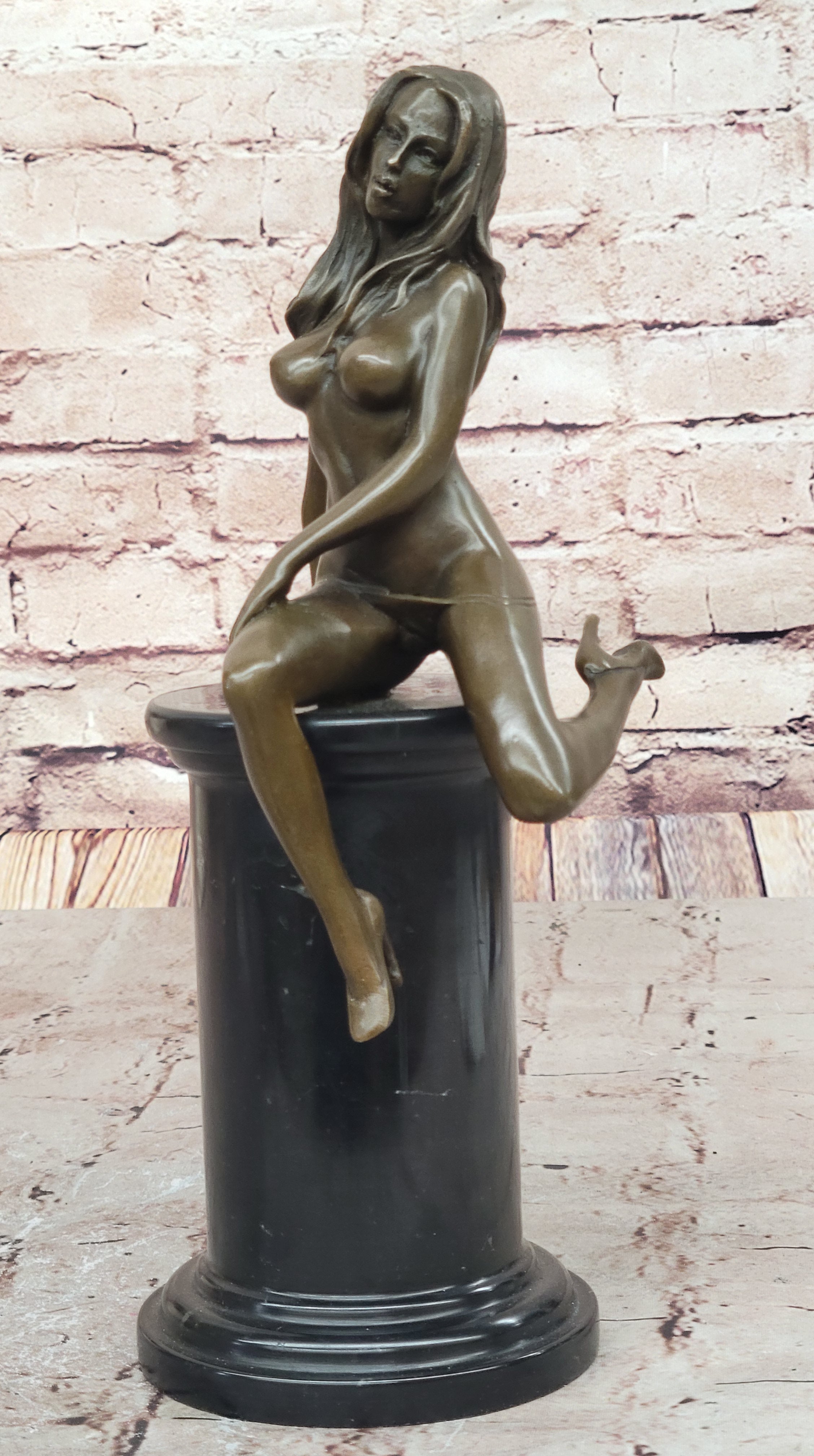 Bronze sculpture Sensual Female Erotica Woman Girl by Mavchi