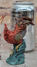 Colorful Bronze Metal Rooster Chicken Sculpture