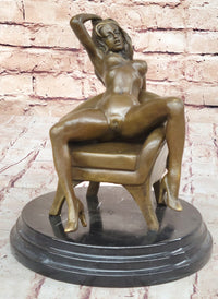 Erotic Nude Woman on Couch - Sculpture by Mavchi