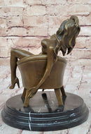 Erotic Nude Woman on Couch - Sculpture by Mavchi