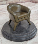 Sexy Nude Female Figure Girl on Sofa 2 Piece Sculpture Art