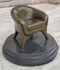 Sexy Nude Female Figure Girl on Sofa 2 Piece Sculpture Art