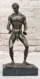 Love You This Much Nude Male Figure Bronze Sculpture Gay Art 12" x 6"