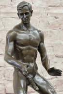 Love You This Much Nude Male Figure Bronze Sculpture Gay Art 12" x 6"