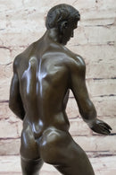 Love You This Much Nude Male Figure Bronze Sculpture Gay Art 12" x 6"