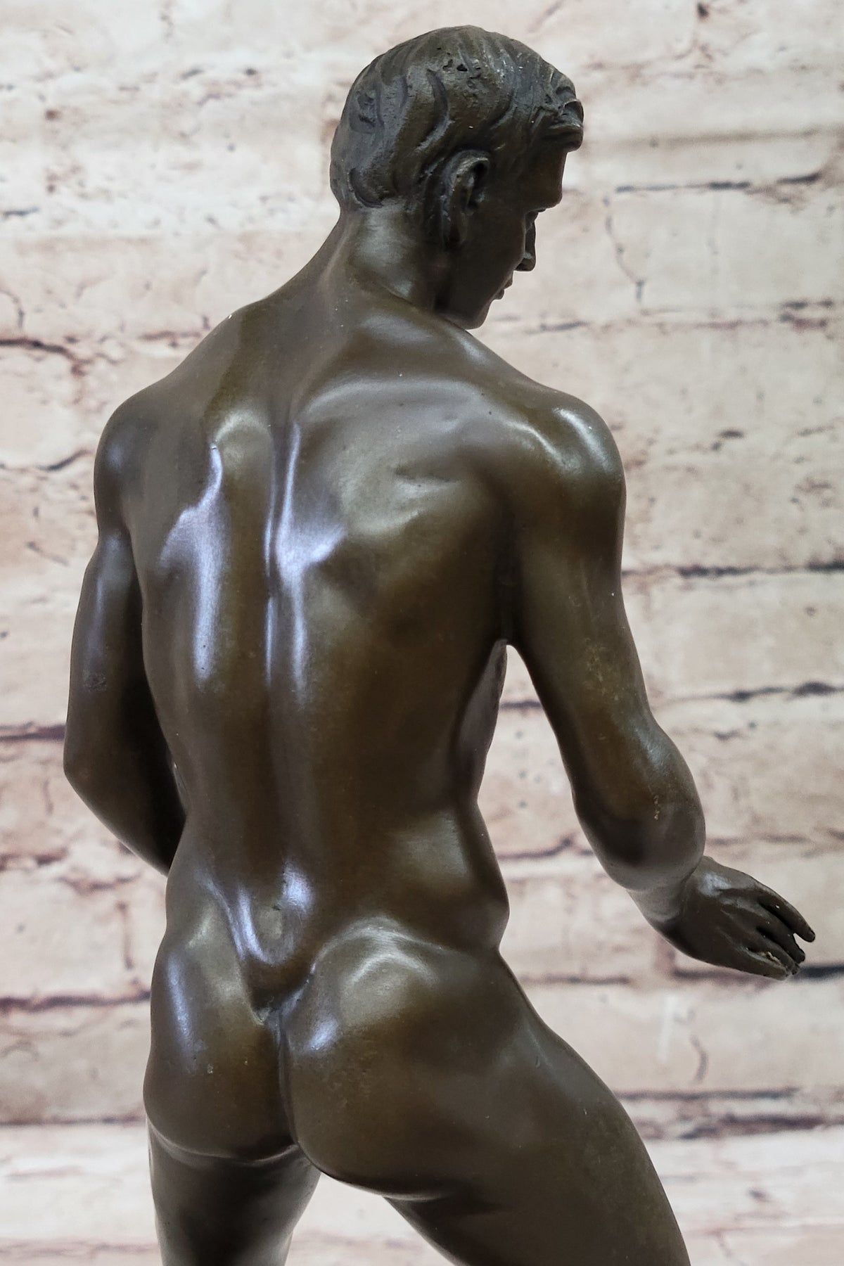 Love You This Much Nude Male Figure Bronze Sculpture Gay Art 12" x 6"