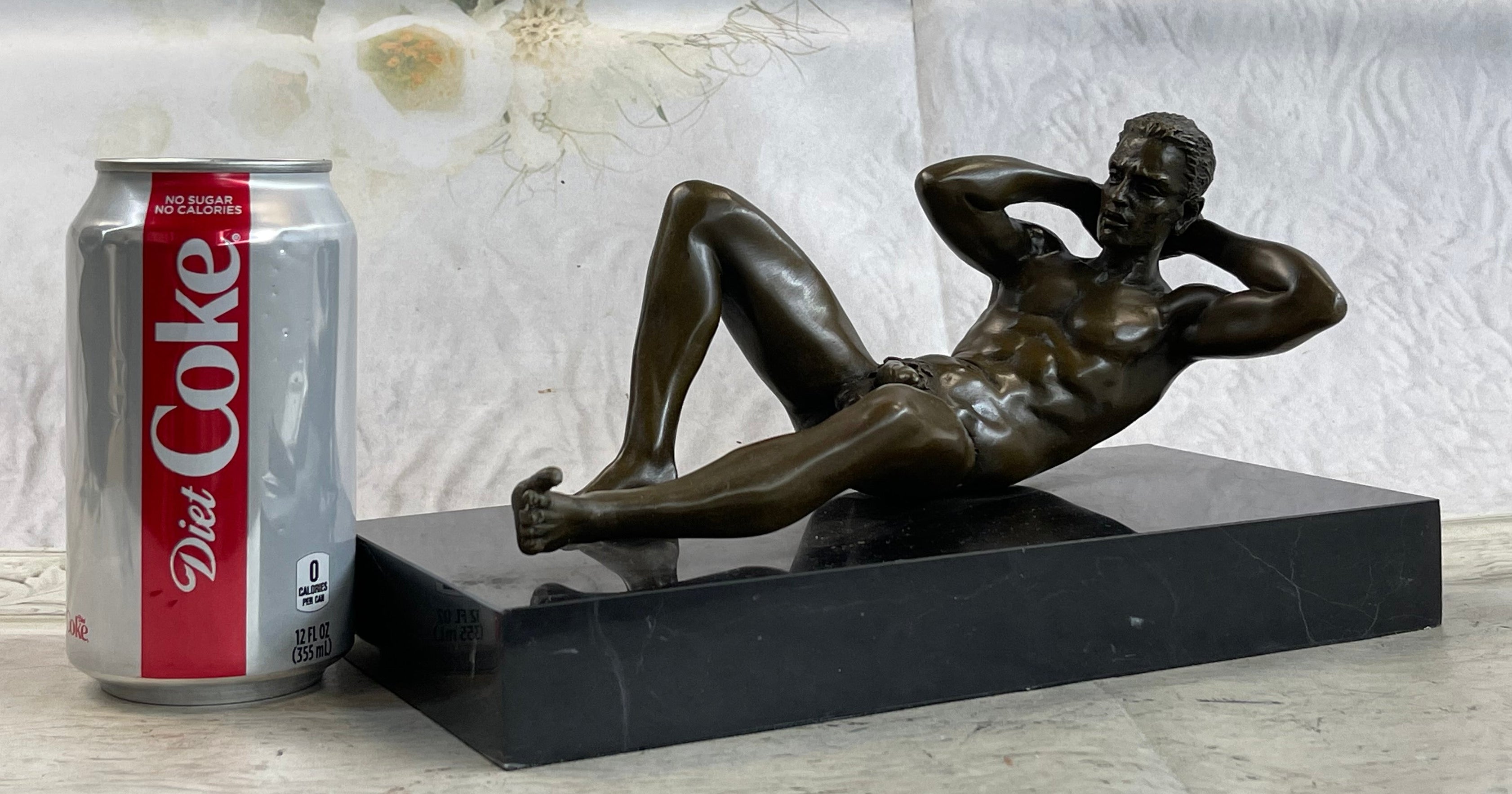 Male Model Sexy Pose Bronze Sculpture Statue Figure Bronze Sculpture Original Gay Erotic Art