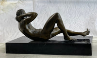 Male Model Sexy Pose Bronze Sculpture Statue Figure Bronze Sculpture Original Gay Erotic Art