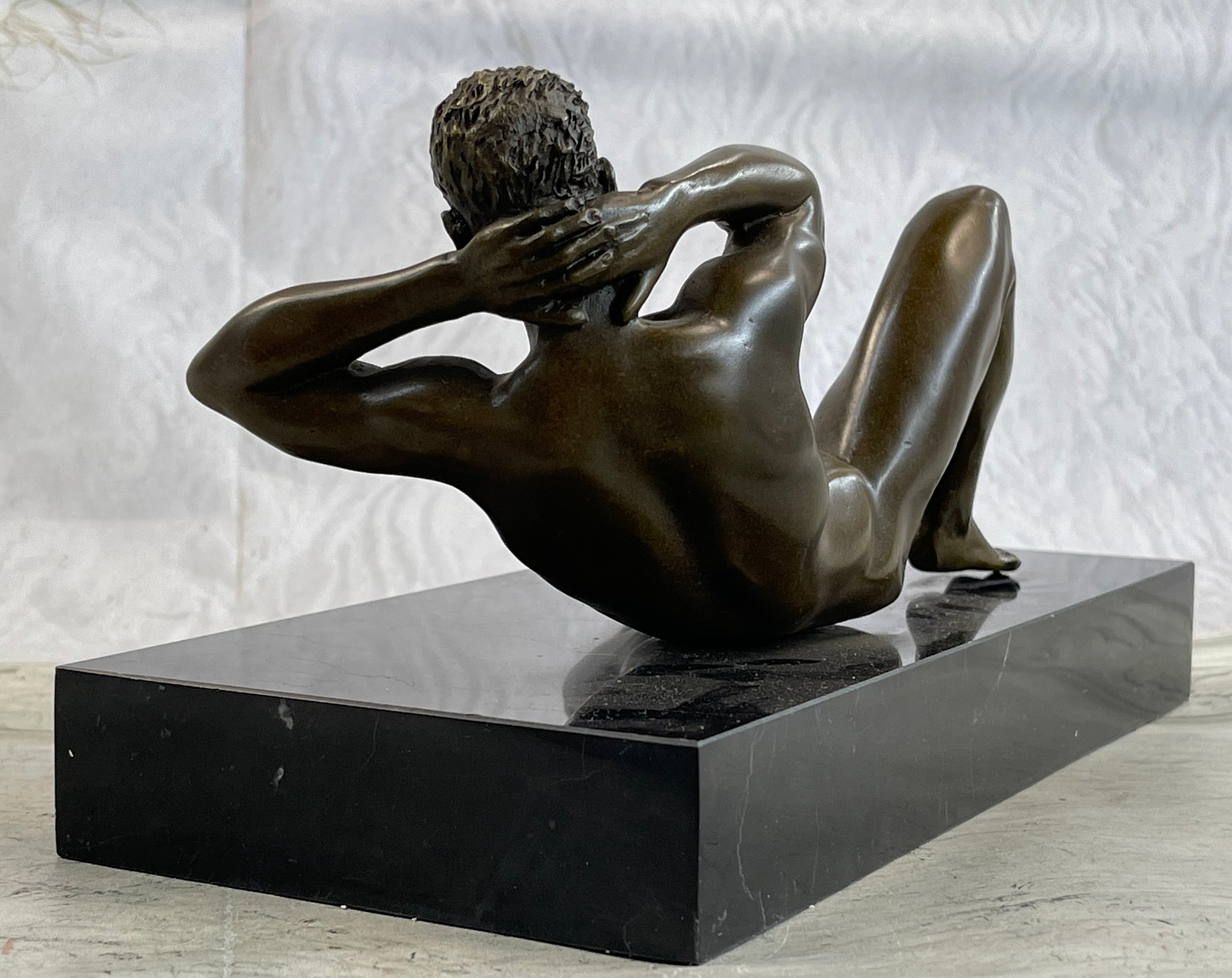 Male Model Sexy Pose Bronze Sculpture Statue Figure Bronze Sculpture Original Gay Erotic Art