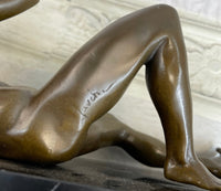 Male Model Sexy Pose Bronze Sculpture Statue Figure Bronze Sculpture Original Gay Erotic Art
