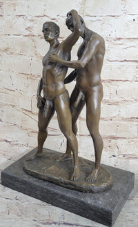 COLLECTIBLE BRONZE SCULPTURE STATUE Gay Art Collector Edition Nude Male Men Gay