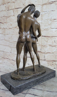 COLLECTIBLE BRONZE SCULPTURE STATUE Gay Art Collector Edition Nude Male Men Gay
