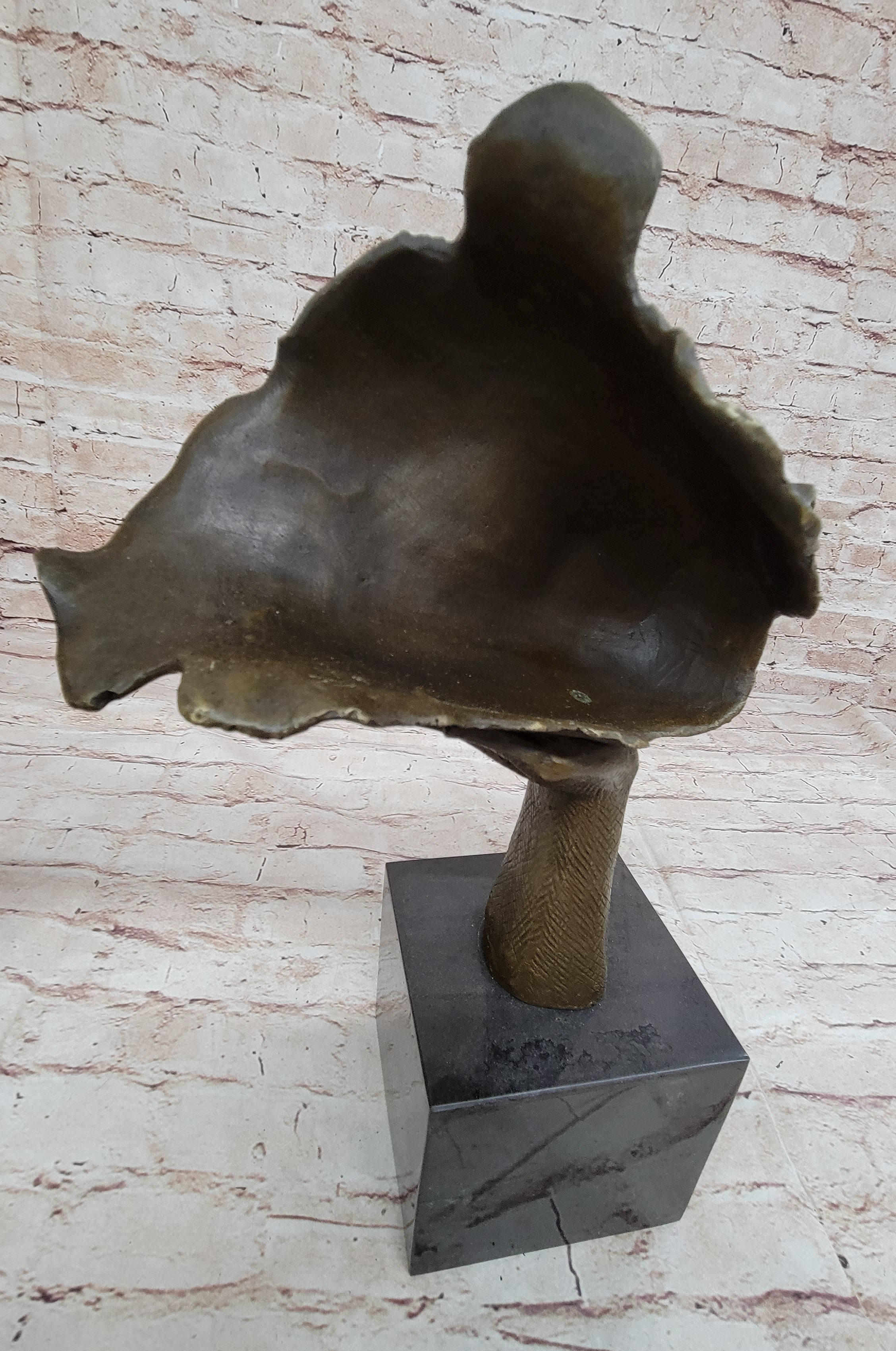 Disembodied Head on Hand Bronze Sculpture Surrealism Dali