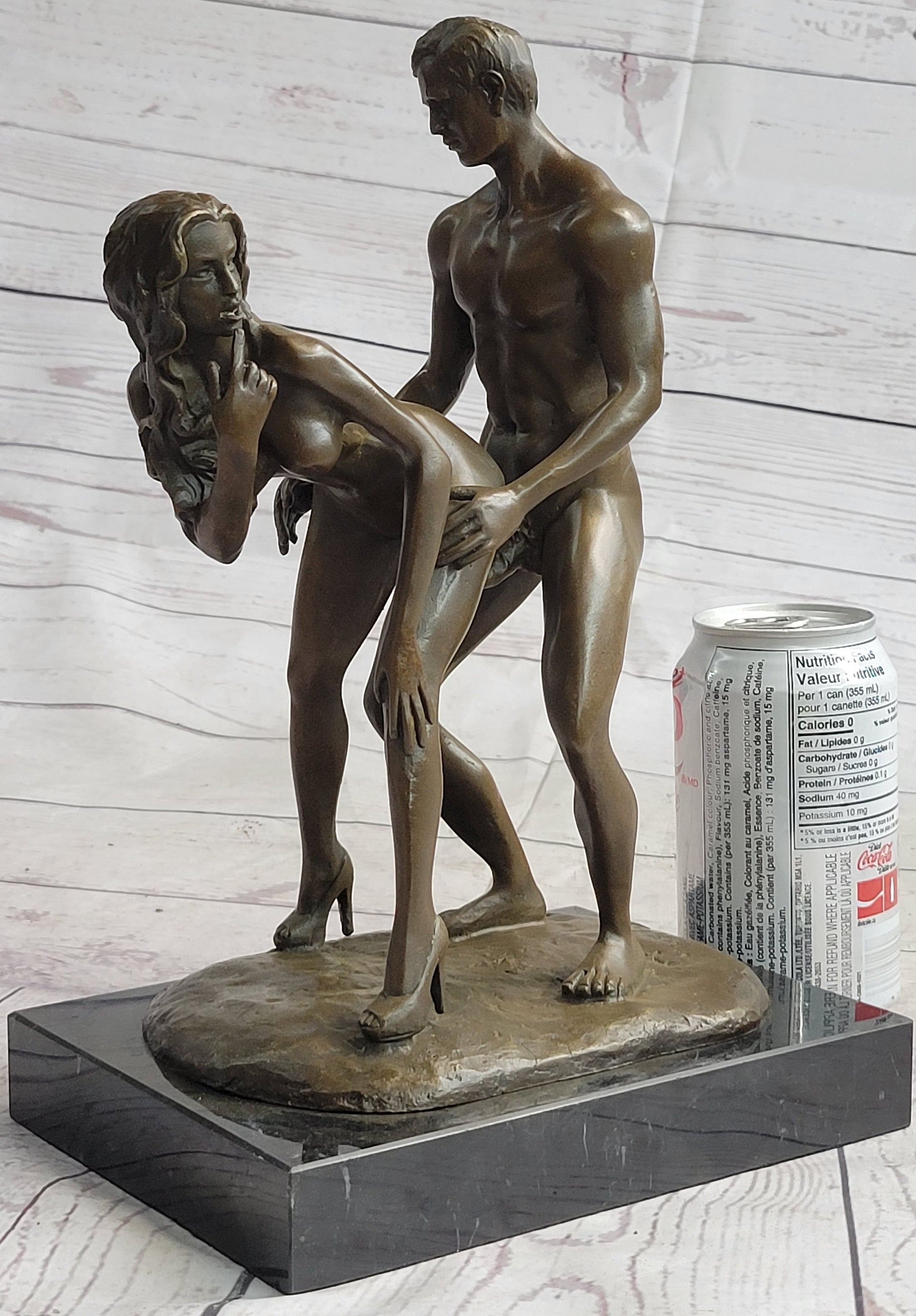 Standing Doggystyle Erotic Nude Bronze Sexual Sculpture by J. Mavchi