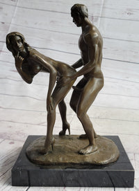 Standing Doggystyle Erotic Nude Bronze Sexual Sculpture by J. Mavchi