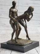 Standing Doggystyle Erotic Nude Bronze Sexual Sculpture by J. Mavchi