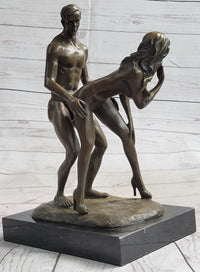 Standing Doggystyle Erotic Nude Bronze Sexual Sculpture by J. Mavchi