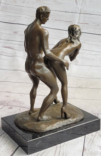 Standing Doggystyle Erotic Nude Bronze Sexual Sculpture by J. Mavchi