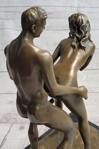 Standing Doggystyle Erotic Nude Bronze Sexual Sculpture by J. Mavchi
