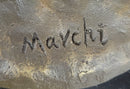 Blowjob Bronze Statue Sculpture Girl on Her Knees Erotic Art on Marble Base by Mavchi 13"