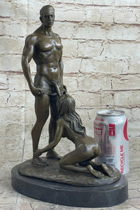 Bronze Nude Women & Man Erotic Abstract Art Sexual Naked Figure Sculpture Statue