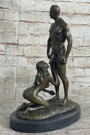 Bronze Nude Women & Man Erotic Abstract Art Sexual Naked Figure Sculpture Statue