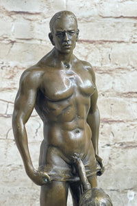 Bronze Nude Women & Man Erotic Abstract Art Sexual Naked Figure Sculpture Statue