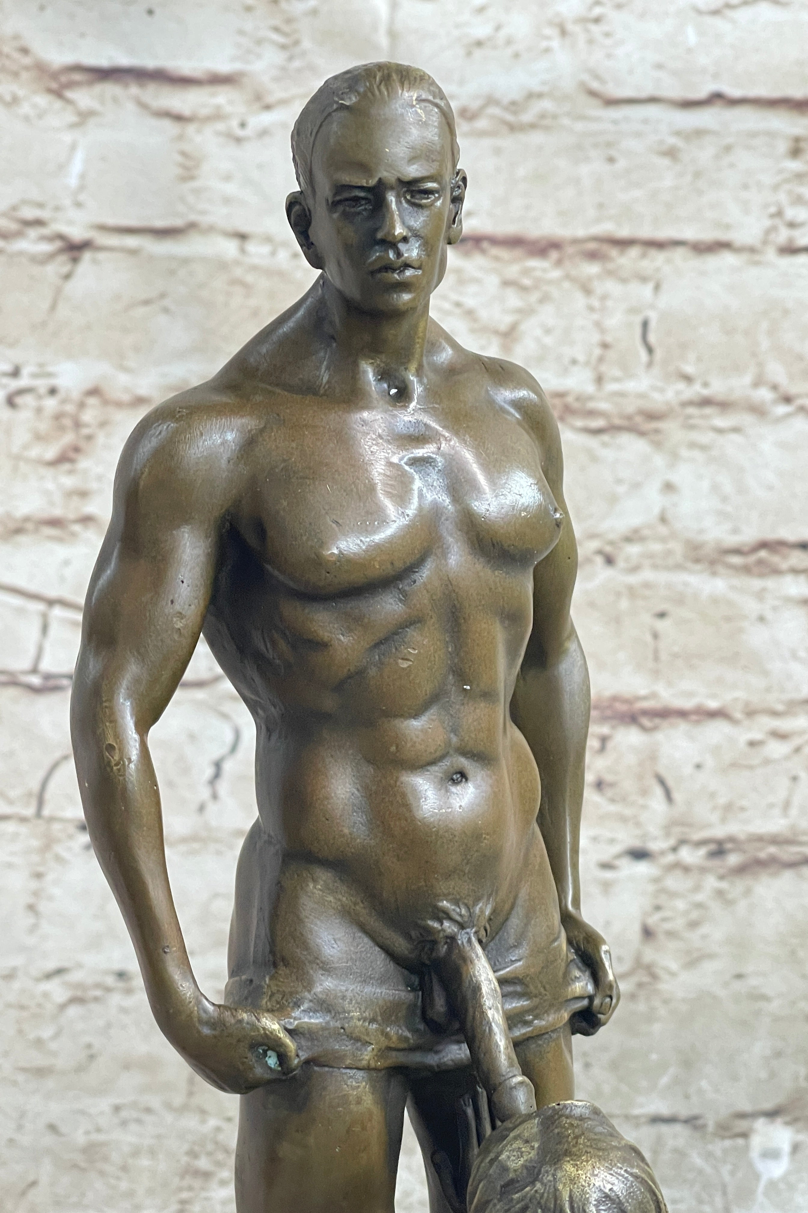 Bronze Nude Women & Man Erotic Abstract Art Sexual Naked Figure Sculpture Statue