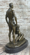 Bronze Nude Women & Man Erotic Abstract Art Sexual Naked Figure Sculpture Statue