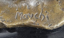 Erotic Bronze Couple Blowjob Sculpture Mavchi Signed Art 10"x 6"