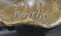 Erotic Bronze Couple Blowjob Sculpture Mavchi Signed Art 10"x 6"
